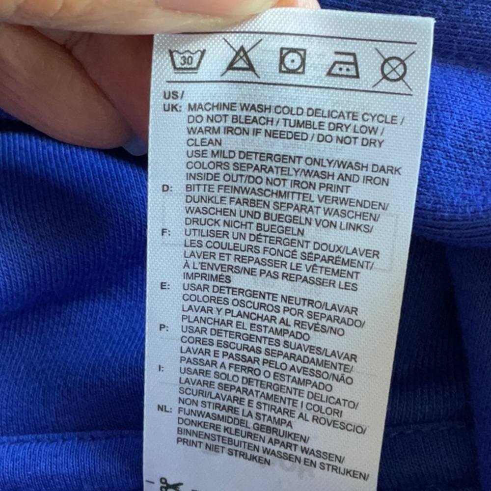 Reebok Bright Cobalt Training Hoodie in Sizes M and XL, NWT - Picture 11 of 16